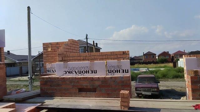 кладка кирпича итоги 8 недель в одного.