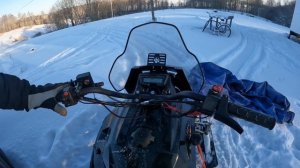Завожу снегоход IRBIS SF200L в мороз -28