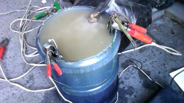 Удаление ржавчины методом гидролиза. Водородный суп из лопаты