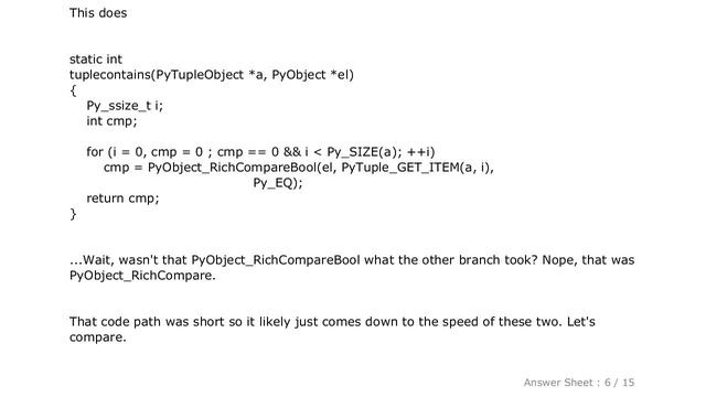 PYTHON : Why is 'x' in ('x',) faster than 'x' == 'x'? смотреть онлайн