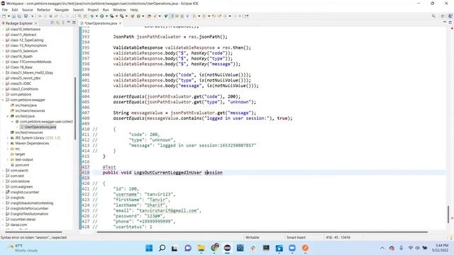 #9 Logs Out in User Session by Rest Assured Framework Gradle - REST API Testing and Validation смотреть онлайн