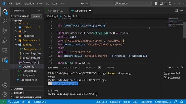 API net6 parte 6 Publicando en Docker смотреть онлайн