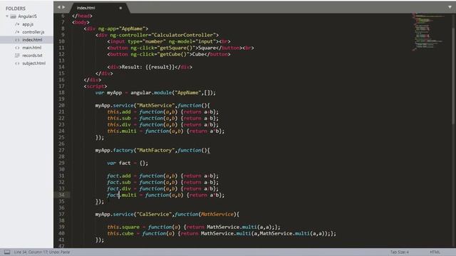 AngularJS Tutorial: 14 - Create AngularJS Custom Services with Factory смотреть онлайн
