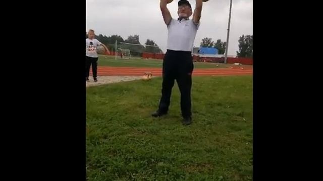 Упражнение Крест с гирями по 16 кг,Валерий Гамбург. смотреть онлайн