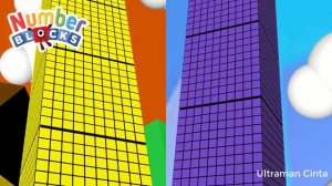 Numberblock 60 000 vs 30 000Thousands BLOK Standing Tall Number Pattern