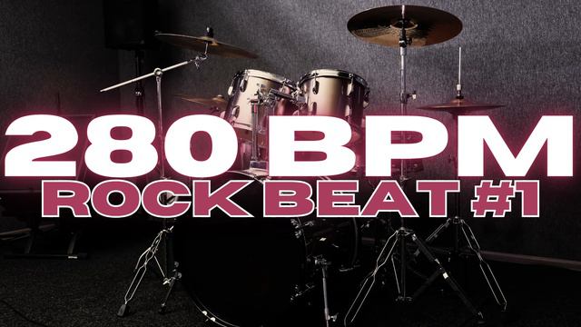 280 BPM - Rock Drum Beat - Loop 1 смотреть онлайн