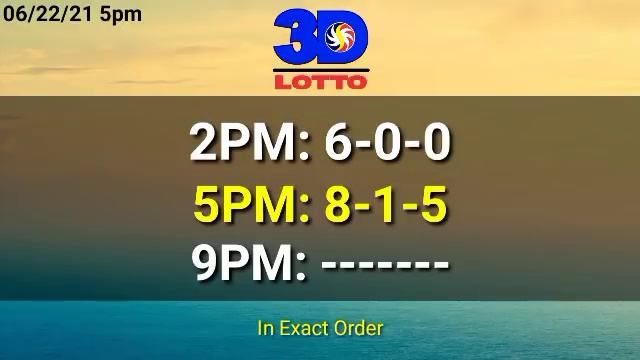 5pm PCSO Lotto Result Today June 22, 2021 2D 3D STL ez2 Swertres смотреть онлайн