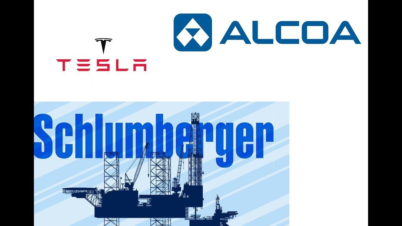 Обзор американского рынка Alcoa, Schlumberger limited, Tesla смотреть онлайн