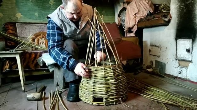 Плетение большой корзины смотреть онлайн