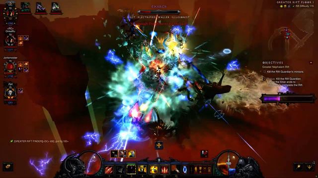 Diablo III Demon Hunter Support Build with GoD and Marauder rift lvl 115 смотреть онлайн