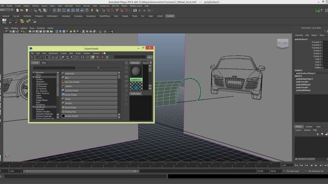 Modelling a Car in Maya Series 1 [P3] Side Start