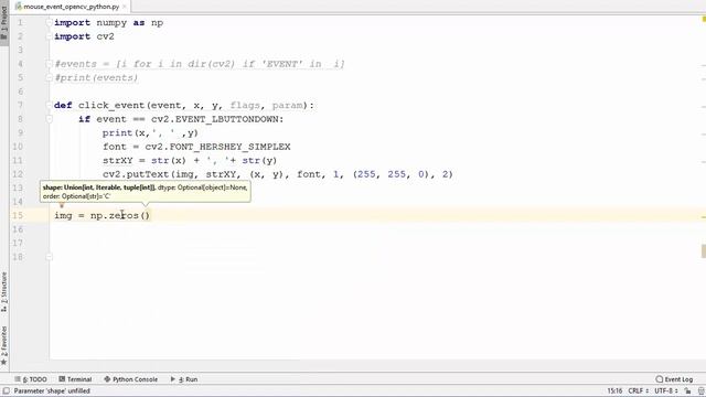 OpenCV Python Tutorial For Beginners 9 - Handle Mouse Events in OpenCV смотреть онлайн