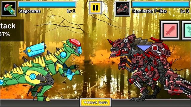 Dino Robot Battle Arena: Terminator T-Rex Destroyer (Assembly + Fights) | Eftsei Gaming смотреть онлайн