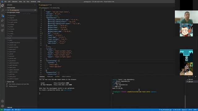 212 - Adv - Intro React - TS - NPM смотреть онлайн