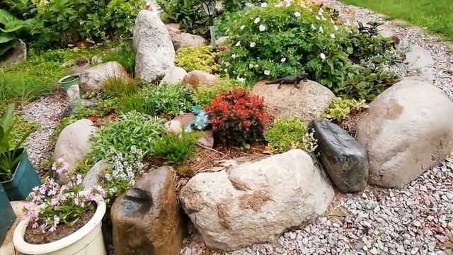 Создание АЛЬПИЙСКОЙ ГОРКИ и РОКАРИЯ в саду смотреть онлайн