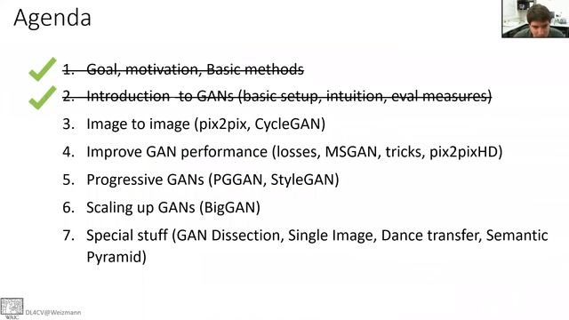 DL4CV@WIS (Spring 2021) Lecture 8: Generative Models смотреть онлайн