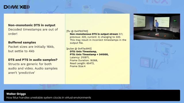 Walker Griggs - Timestamp Troubles; How Mux handles unreliable system clocks in virtual environment смотреть онлайн