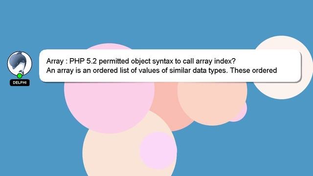 Array : PHP 5.2 permitted object syntax to call array index? смотреть онлайн