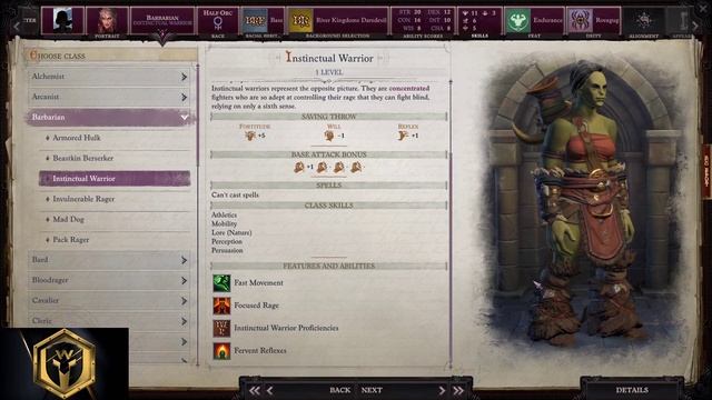 Pathfinder: WotR - All Barbarian SubClasses Starting Builds - Beginner's Guide [2021] [1080p HD]