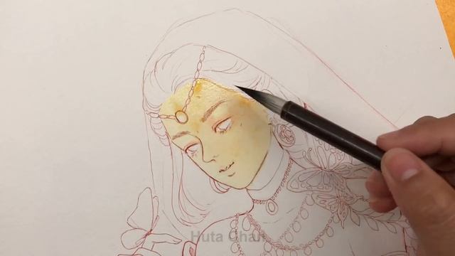 DRAWING BUTTERFLY QUEEN | #8 Redraw Fan’s Painting  | Huta Chan