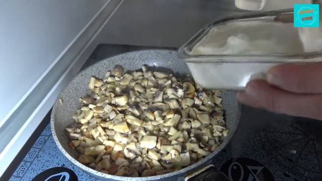 Морские гребешки с шампиньонами в сливочном соусе смотреть онлайн