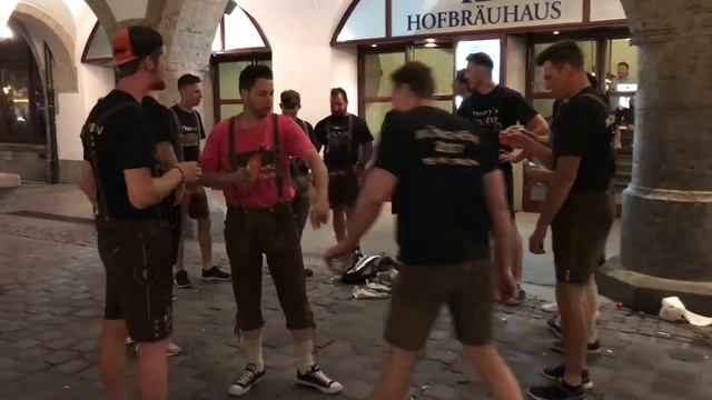 Outside Hofbrau House Munich смотреть онлайн