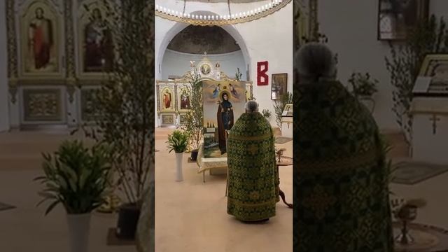 Освящение иконы прп. Евфросинии Полоцкой в храме св. Ирины в Покровском смотреть онлайн