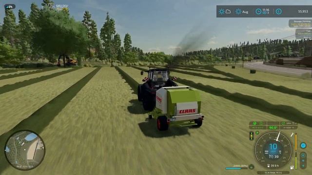 Making 65 Silage Bales & Wrapping 227,500Lt Silage - Ep.25 - #silverrunforest #farmingsimulator22 смотреть онлайн