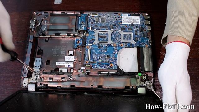 HP ProBook 4540s screen removing, замена экрана ноутбука смотреть онлайн