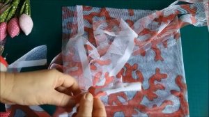 Как самим из тюля сшить мочалку.