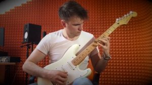 Переменный штрих - игра медиатором на электрогитаре