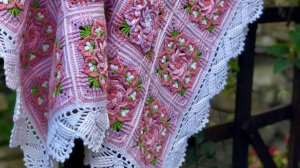 Анонс видео МК. Детский плед из цветочных мотивов крючком .