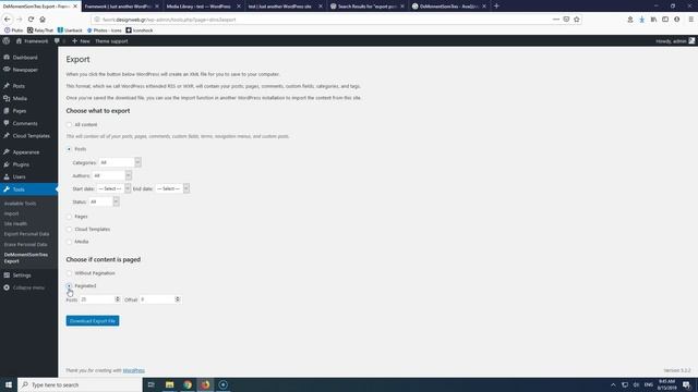 Export and Import posts with images in Wordpress смотреть онлайн