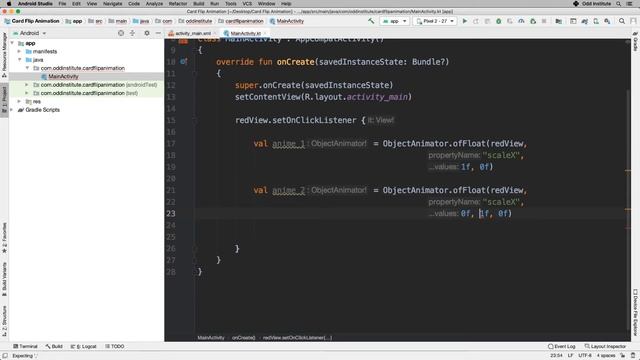 Android Development | Card Flip Animation смотреть онлайн