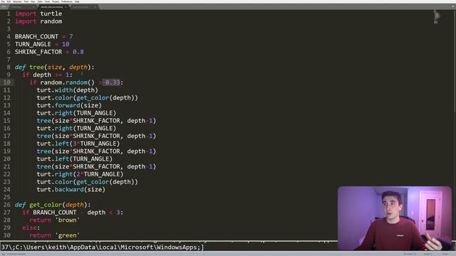 Programming More Trees in Python! (Recursion & Artwork) смотреть онлайн