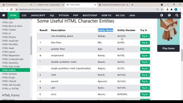 HTML Tutorial: HTML Entities | Web Development Tutorials #37 смотреть онлайн