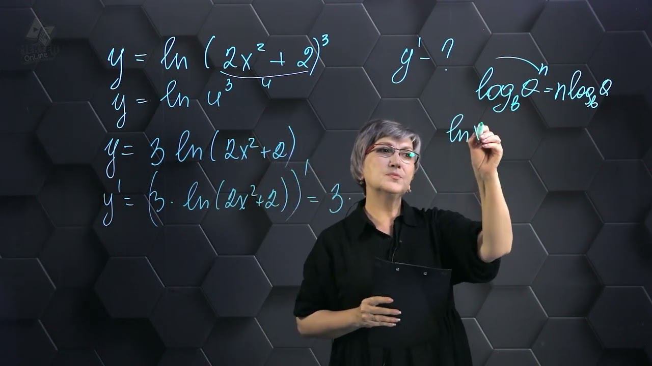 Производные показательной и логарифмической функций. Подготовка к экзаменам. 5 часть. 11 класс. смотреть онлайн