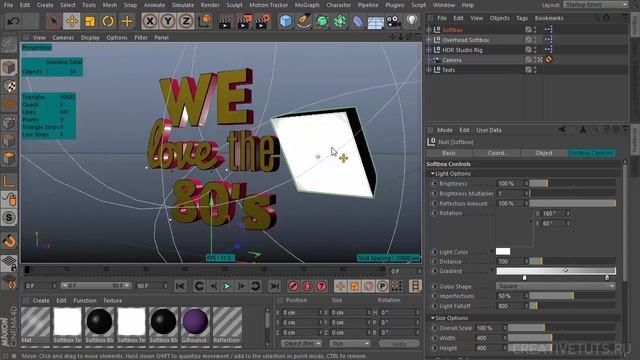 Создание красивой типографики в Cinema 4D (Typography in Cinema 4D) смотреть онлайн