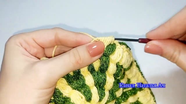 Салфетки из пышных столбиков крючком - Схема + Мастер-класс смотреть онлайн