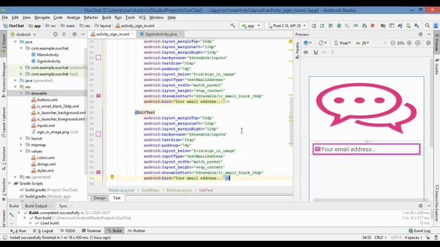 2 Sign in Page Design - Building Whatsapp, Telegram Like Chat App by Android Studio смотреть онлайн