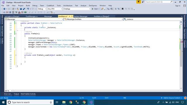 C# Tutorial - Material Design Chat Messenger C# Application | FoxLearn смотреть онлайн