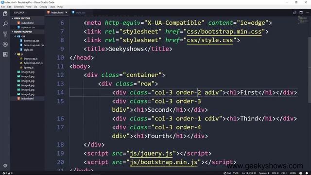 How to set Column Order in Bootstrap (Hindi) смотреть онлайн