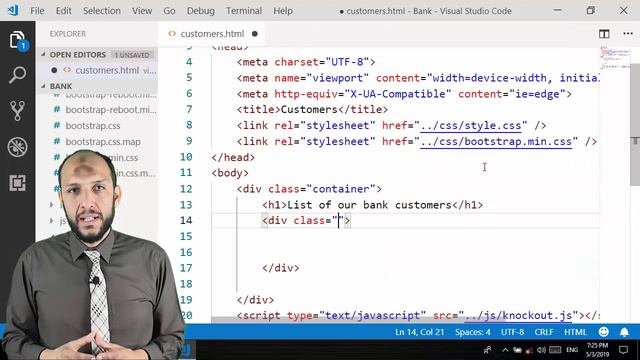 3 Nodejs MVC Knockout Project2 Knockout data bind and loop over array смотреть онлайн