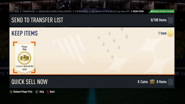 FIFA 23 κάνω το 87+ Base or Fifa World Cup Hero PP SBC смотреть онлайн