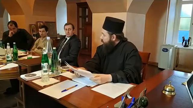 Иеродиакон Давид (Сарсания). Заседание Совета СМА, январь 2019 г.