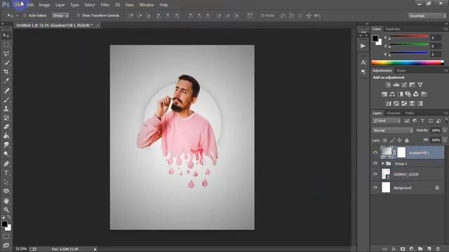 3D Dripping Effect Photo Editing Tutorial In Photoshop CC 2020 смотреть онлайн