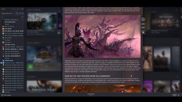 Total War Warhammer Choas debate update quick read смотреть онлайн
