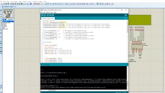 How to connect multiple LCD Displays in Proteus смотреть онлайн