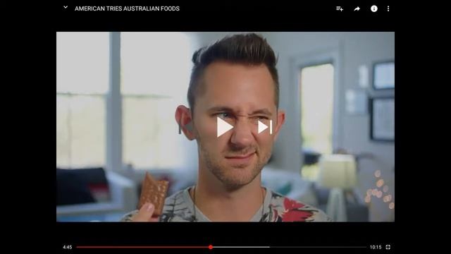 I react to americans eating aussie foods *CRINGE ALERT* смотреть онлайн