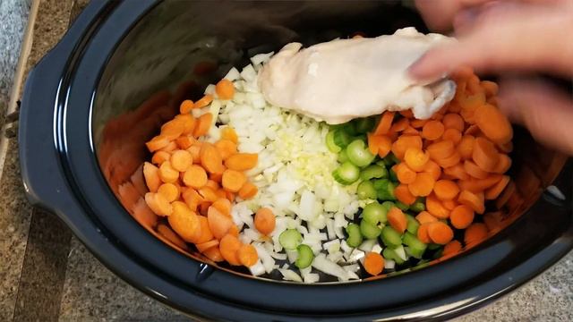 How To Make Homemade Chicken Noodle Soup In A Crockpot | Easy, Fast, Simple